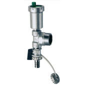 Узел концевой FAR 3/4"НР с воздухоотводчиком и сливным краном, хром FK 4071 3438