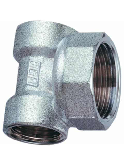 Тройник FAR 1"ВРx1/2"ВРх1/2"ВР для коллекторов хром FK 4060 112