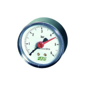Манометр FAR 1/4" 0-6 бар, D63мм аксиальный FA 2500 06