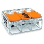 Клемма 3-проводная 0.5-6мм2, wago 221-613