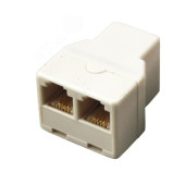 Телефонный двойник RJ-14(6P4C) (гнездо - 2 гнезда), REXANT 03-0032 