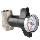 Кран шаровой Valtec BASE 1/2" c термометром VT.808.N.04
