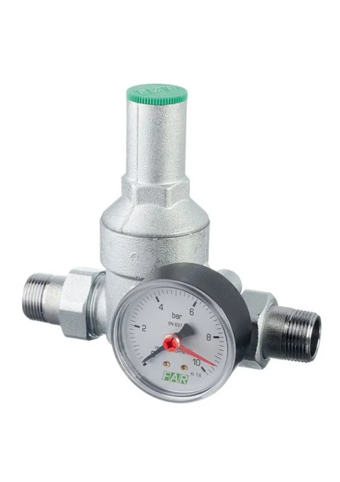 Редуктор давления FAR 3/4"(НР-НР) с манометром FA 2815 34