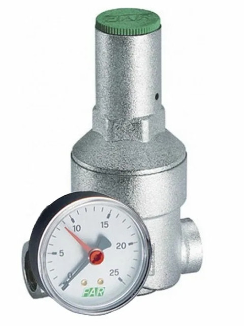 Редуктор давления FAR 1/2"(ВР-ВР) с манометром FA 2855 12