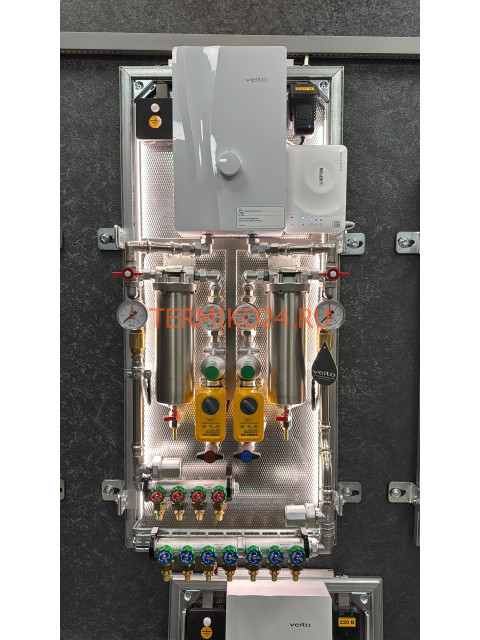 Коллекторный узел в квартиру. Сантехниша "Комфорт+ 1/2"-7