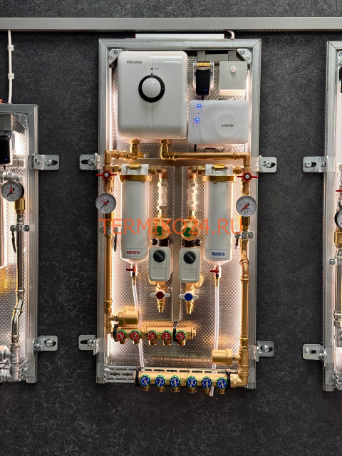Коллекторный узел в квартиру. Сантехниша "Комфорт+ 1/2"-6