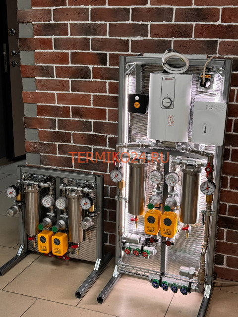 Коллекторный узел. Комплект для двух санузлов Сантехниша "Комфорт 1/2" и "Комфорт+ 1/2"-1