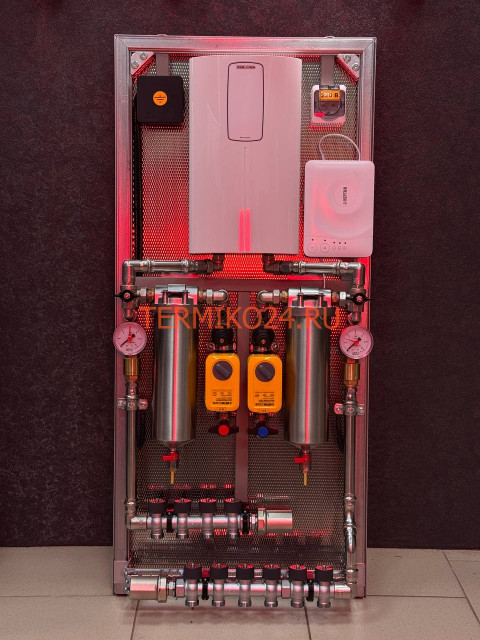 Коллекторный узел в квартиру. Сантехниша "Комфорт+ 1/2"-5