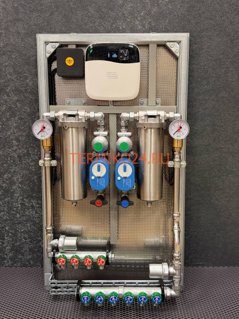 Коллекторный узел в квартиру. Сантехниша "Комфорт 1/2"-3