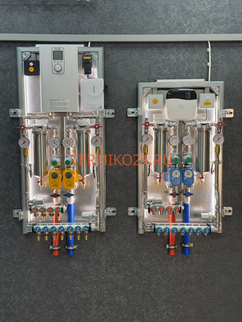 Коллекторный узел. Комплект для двух санузлов Сантехниша "Комфорт 1/2" и "Комфорт+ 1/2"