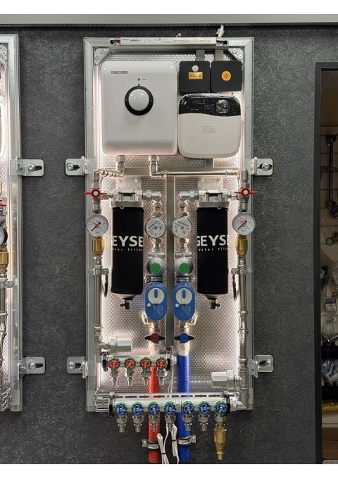 Коллекторный узел в квартиру. Сантехниша "Комфорт+ 1/2"
