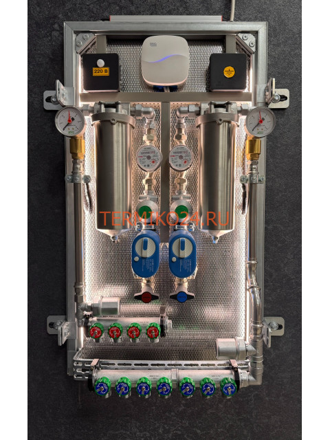 Коллекторный узел в квартиру. Сантехниша "Комфорт 1/2"-6