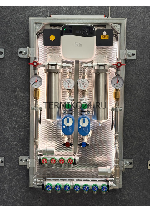 Коллекторный узел в квартиру. Сантехниша "Комфорт 1/2"