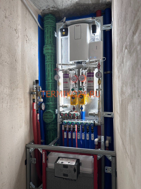 Коллекторный узел в квартиру. Сантехниша "Комфорт+ 1/2"-10