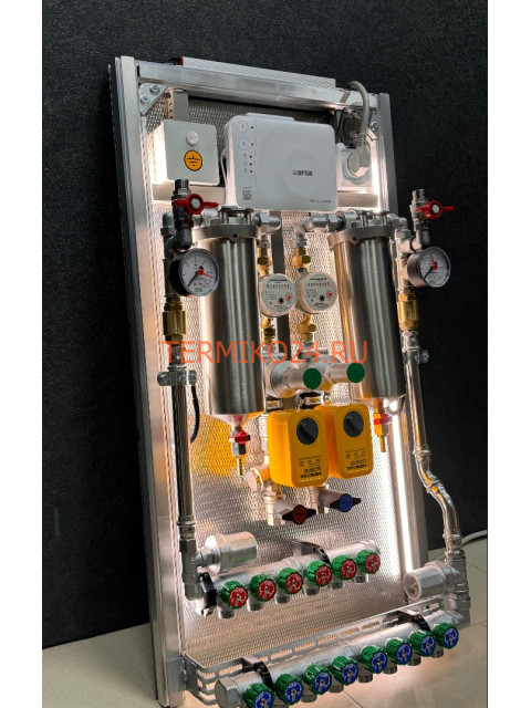 Коллекторный узел в квартиру. Сантехниша "Комфорт 1/2"-2