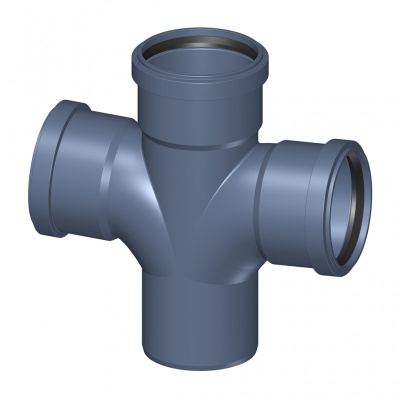 Шумопоглощающая крестовина для канализации 87,5 110/50/50